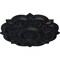 Ekena Millwork Deria Ceiling Medallion (Fits Canopies up to 6"), Hand-Painted Steel Gray, 20 1/4"OD x 1 1/2"P CM20DRSGS - alternate 4